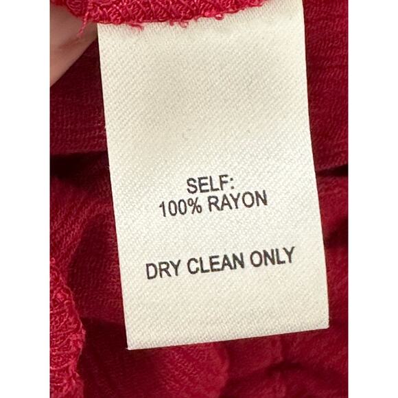 Lulus red rayon halter neck line jumpsuit size Small - Picture 4 of 16